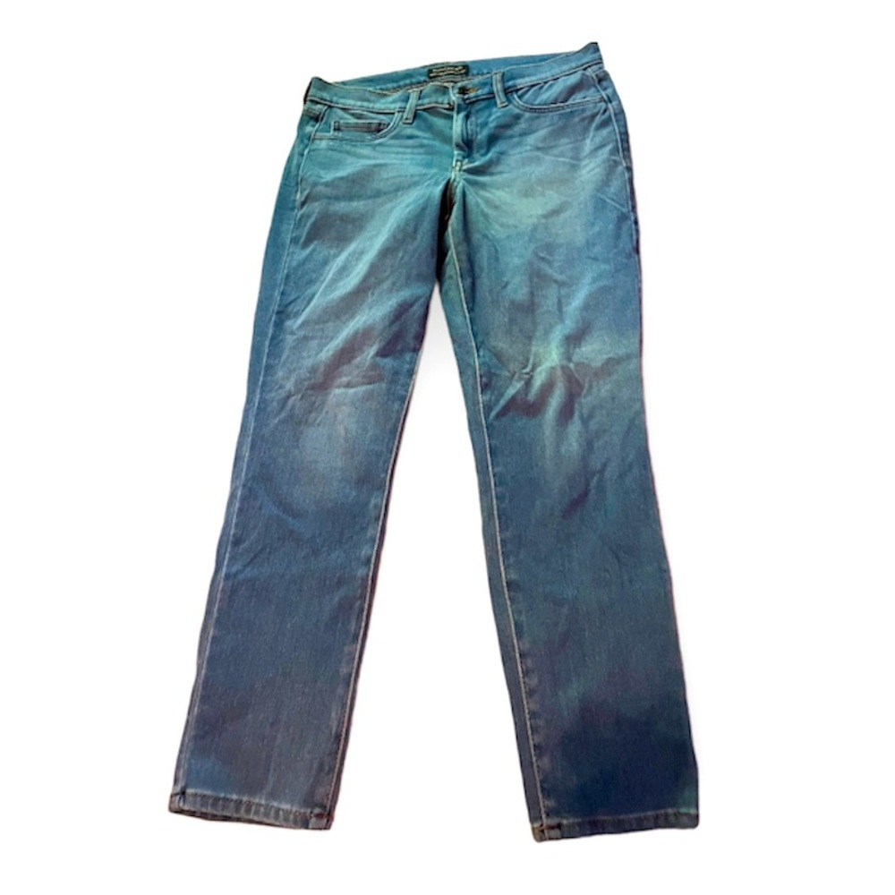 Banana Republic Super Stretch Leggings Fit Skinny Denim Blue Jeans Size 10